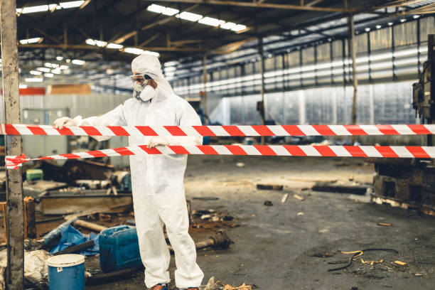 Professional Biohazard technician working in New Hope, PA